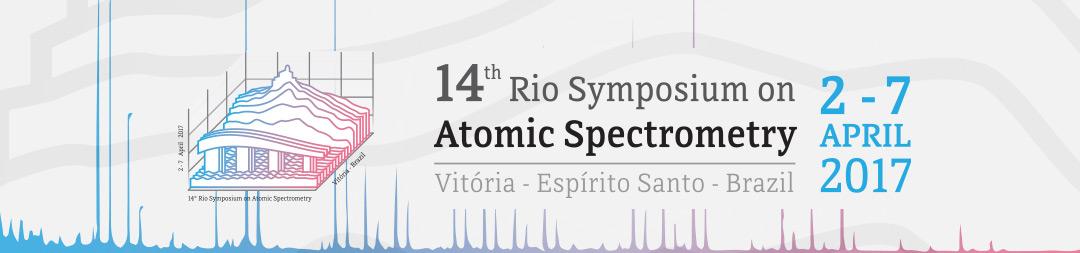 o 14th rio symposium on atomic spectrometry já tem data marcada para 2017